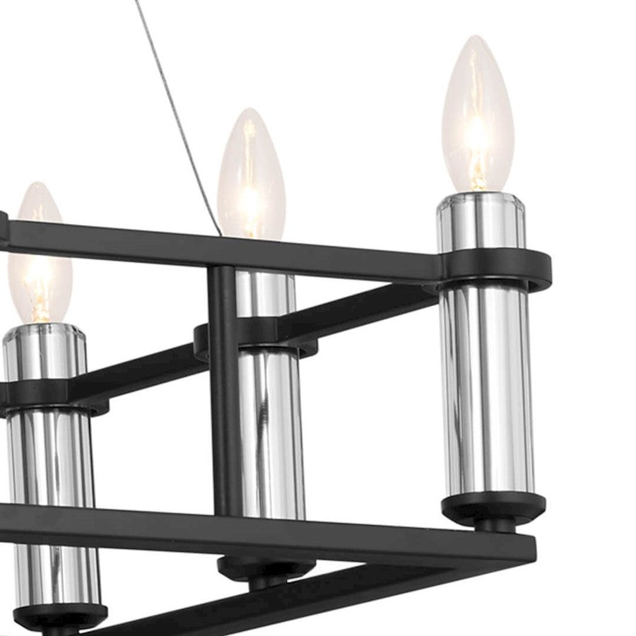 12 Light Linear Chandelier