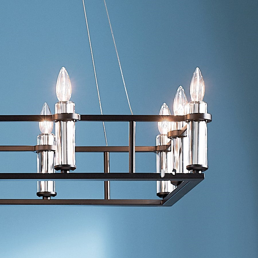 12 Light Linear Chandelier