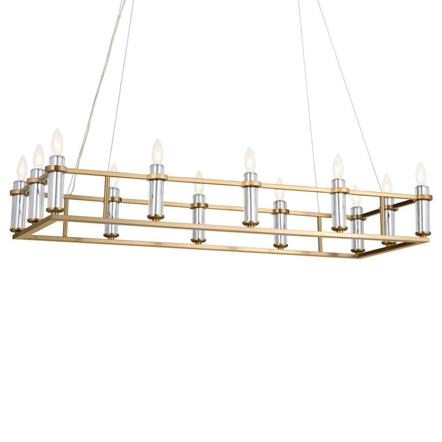 12 Light Linear Chandelier