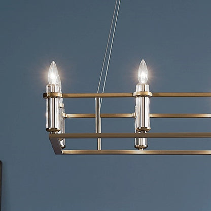 12 Light Linear Chandelier