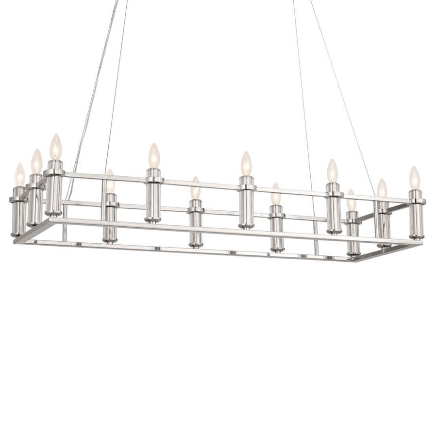 12 Light Linear Chandelier