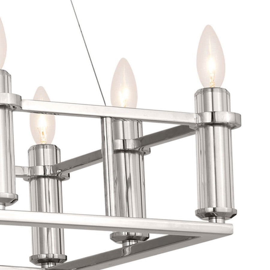 12 Light Linear Chandelier