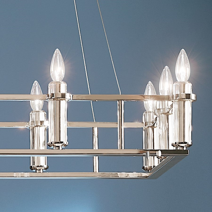 12 Light Linear Chandelier