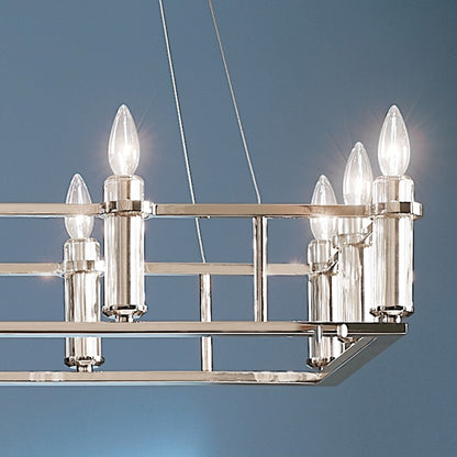 12 Light Linear Chandelier