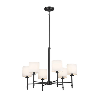 Kichler Ali 6 Light Chandelier, Black - 52500BK