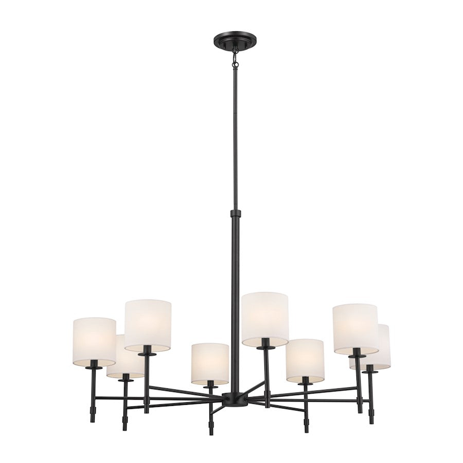 Kichler Ali 8 Light Chandelier, Black - 52502BK