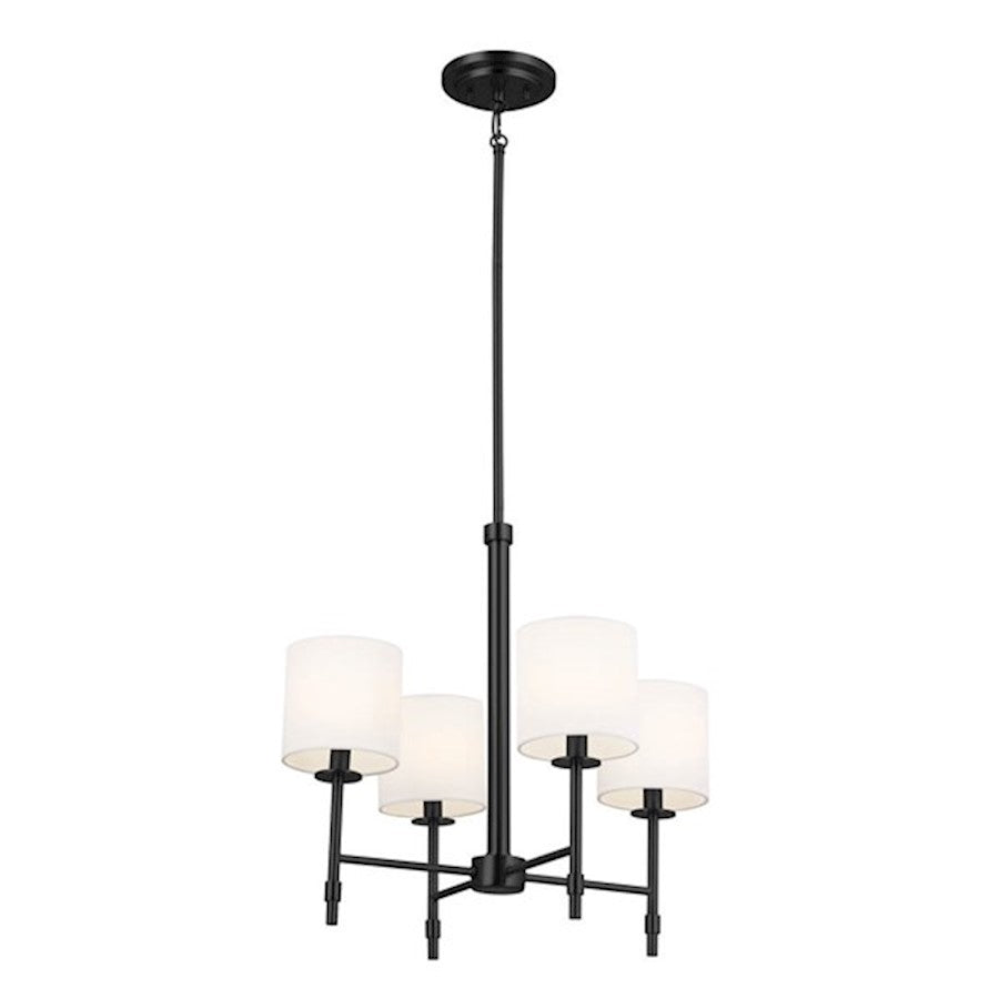 Kichler Ali 4 Light Chandelier, Black - 52504BK