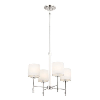 Kichler Ali 4 Light Chandelier, Polished Nickel - 52504PN