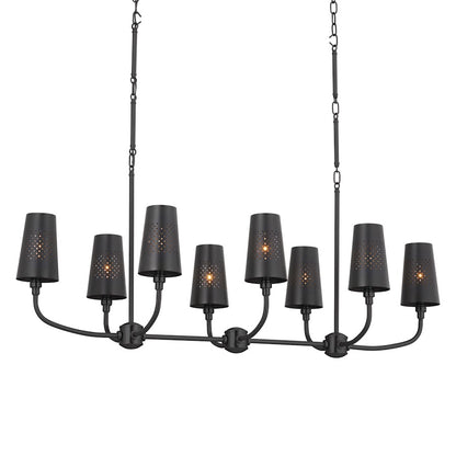 8 Light Linear Chandelier