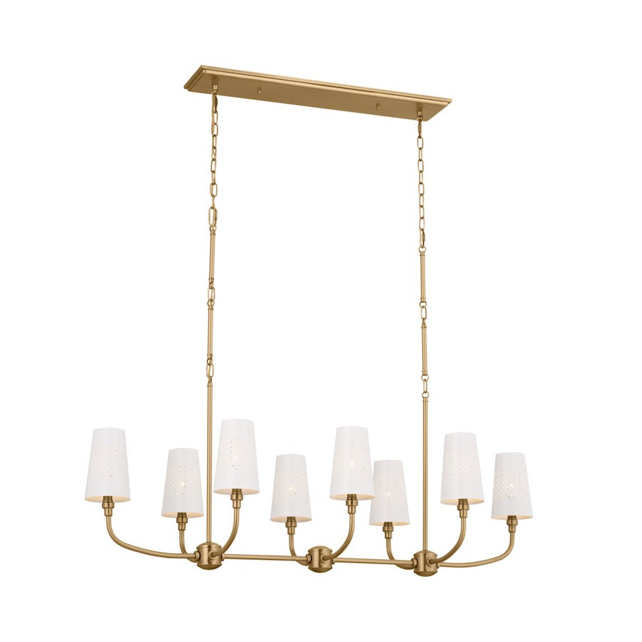 8 Light Linear Chandelier