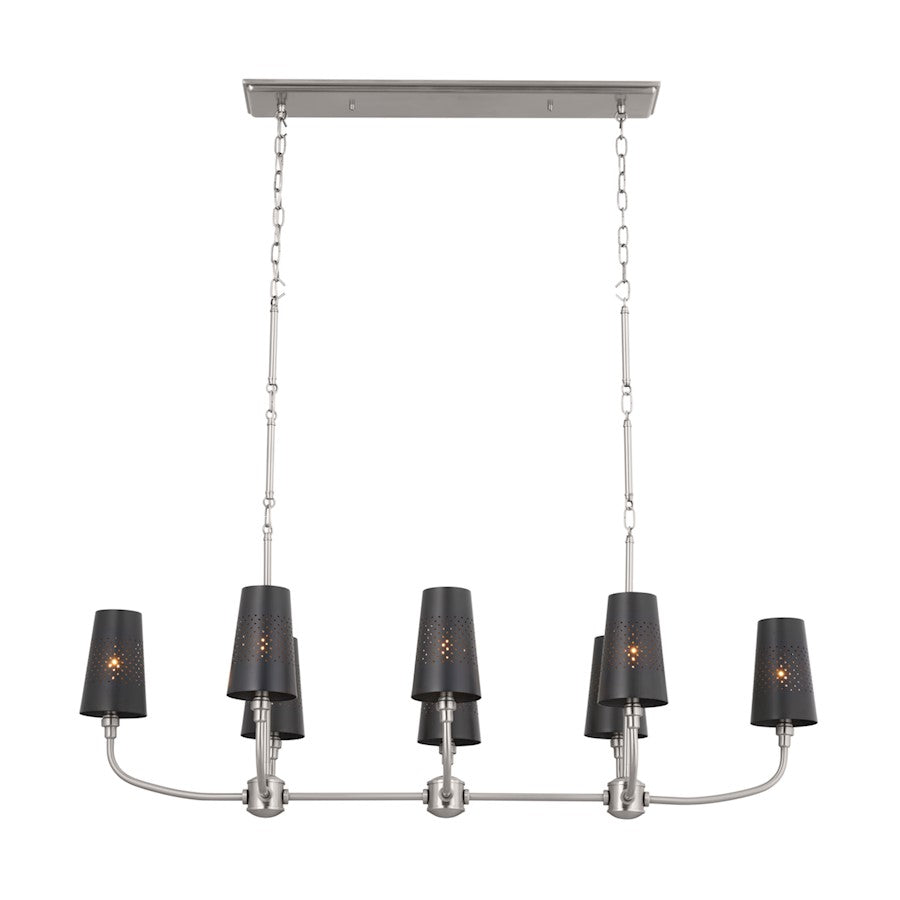 Kichler Adeena 8 Light Linear Chandelier, Classic Pewter - 52510CLP