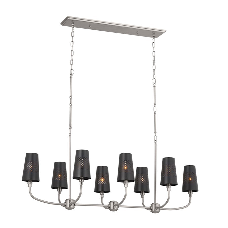 8 Light Linear Chandelier