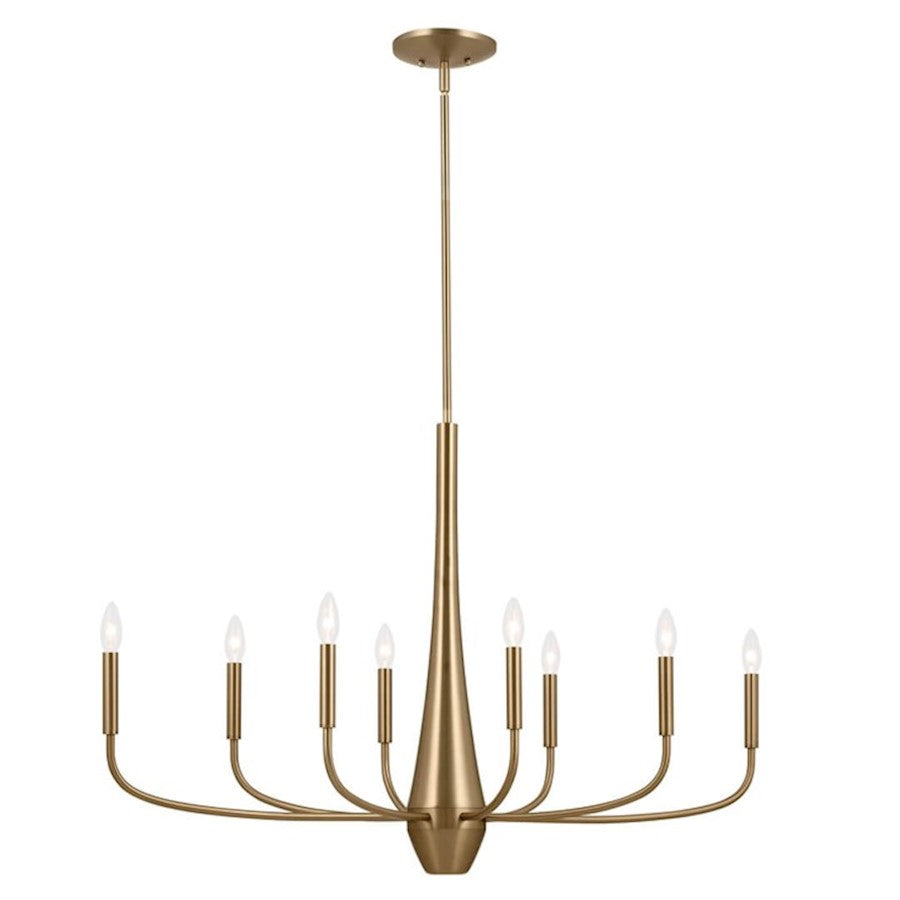 Kichler Deela 41" 8 Light Oval Chandelier, Champagne Bronze - 52528CPZ