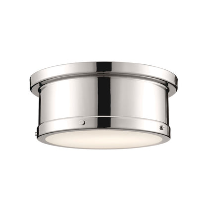 Kichler Serca 2 Light Flush Mount, Polished Nickel - 52540PN