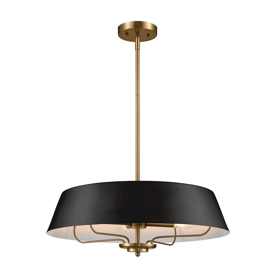 Kichler Luella 4 Light Pendant, Black - 52543BK