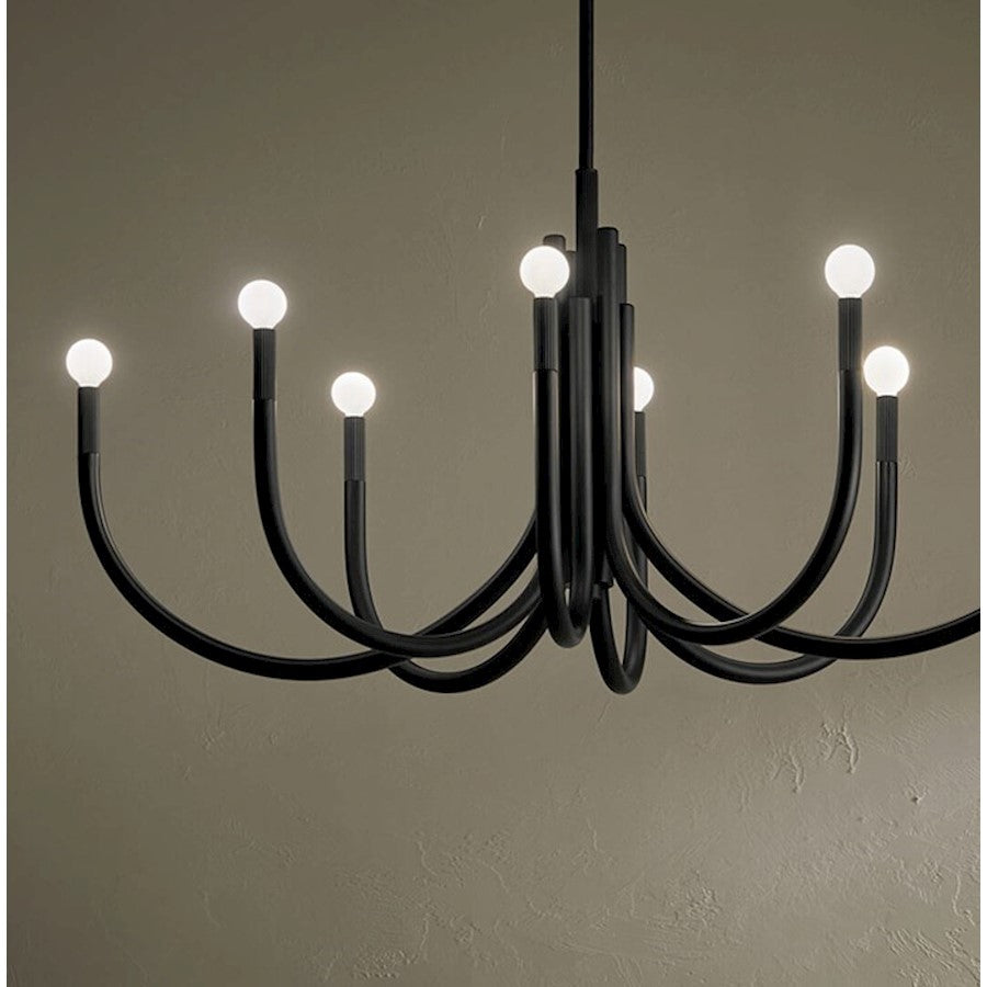 8 Light Oval Chandelier