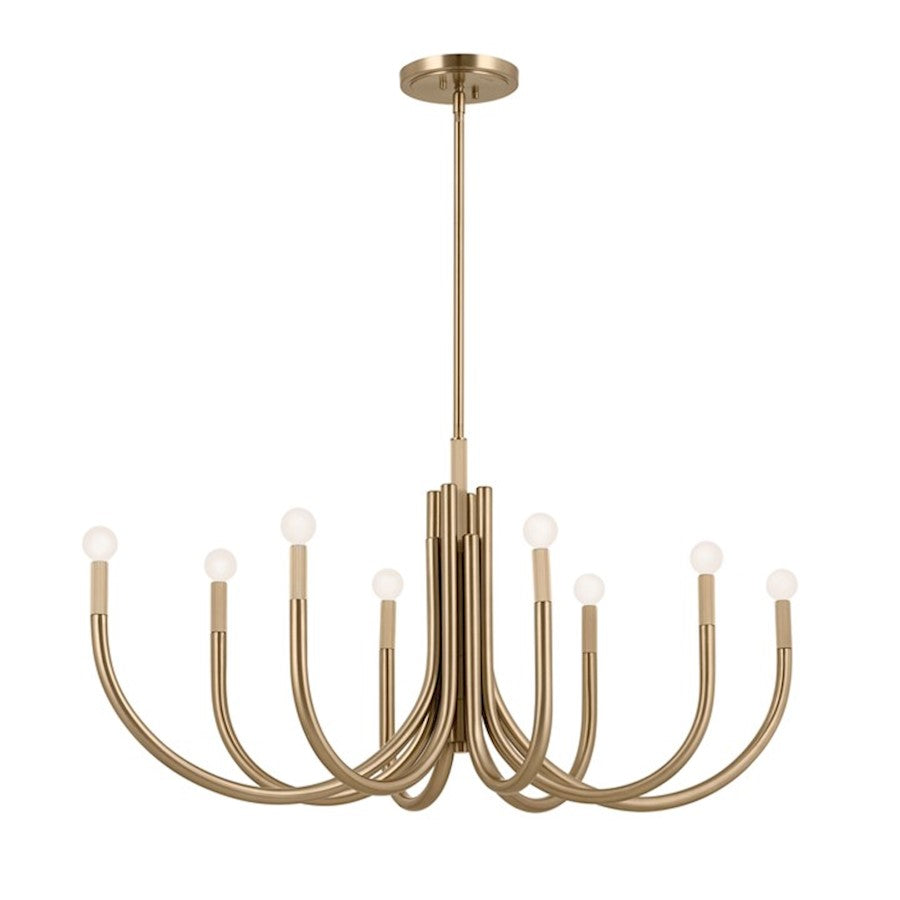 Kichler Odensa 46" 8 Light Oval Chandelier, Champagne Bronze - 52553CPZ