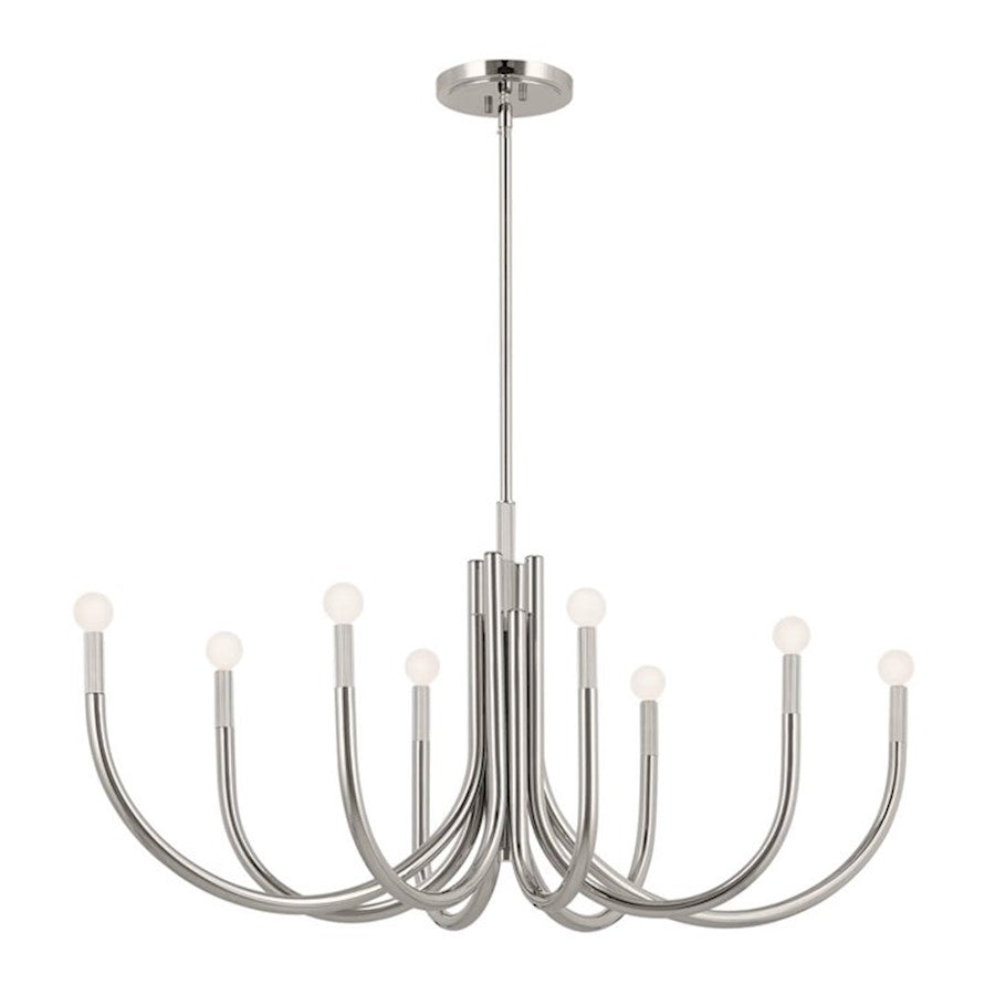 Kichler Odensa 46" 8 Light Oval Chandelier, Polished Nickel - 52553PN