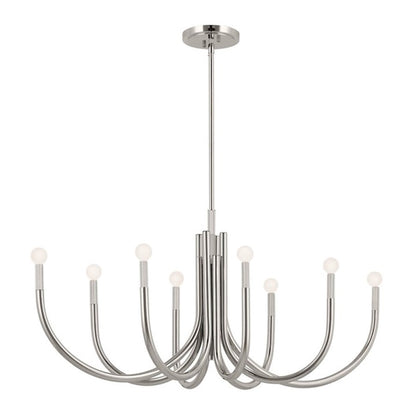 Kichler Odensa 46" 8 Light Oval Chandelier, Polished Nickel - 52553PN