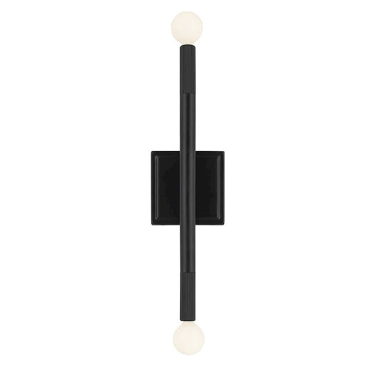 Kichler Odensa 17" 2 Light Wall Sconce, Black - 52556BK