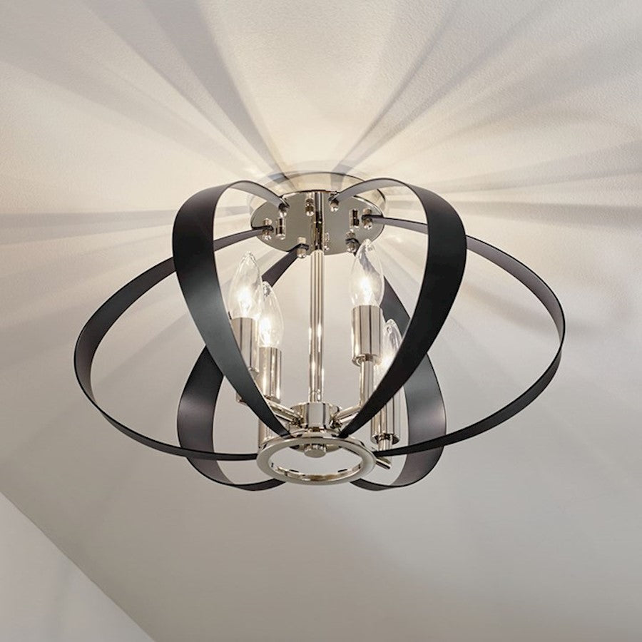 Kichler Cecil 18" 4 Light Oval Flush Mount