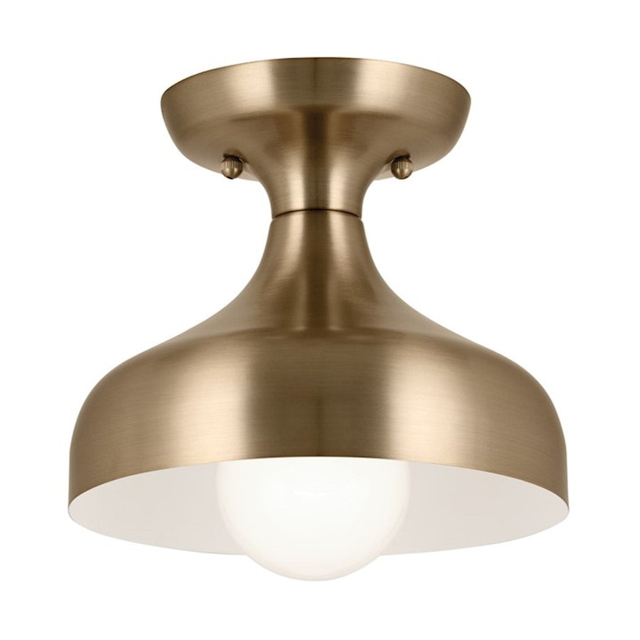 Kichler Sisu 7" 1 Light Semi Flush Mount, Champagne Bronze - 52599CPZ