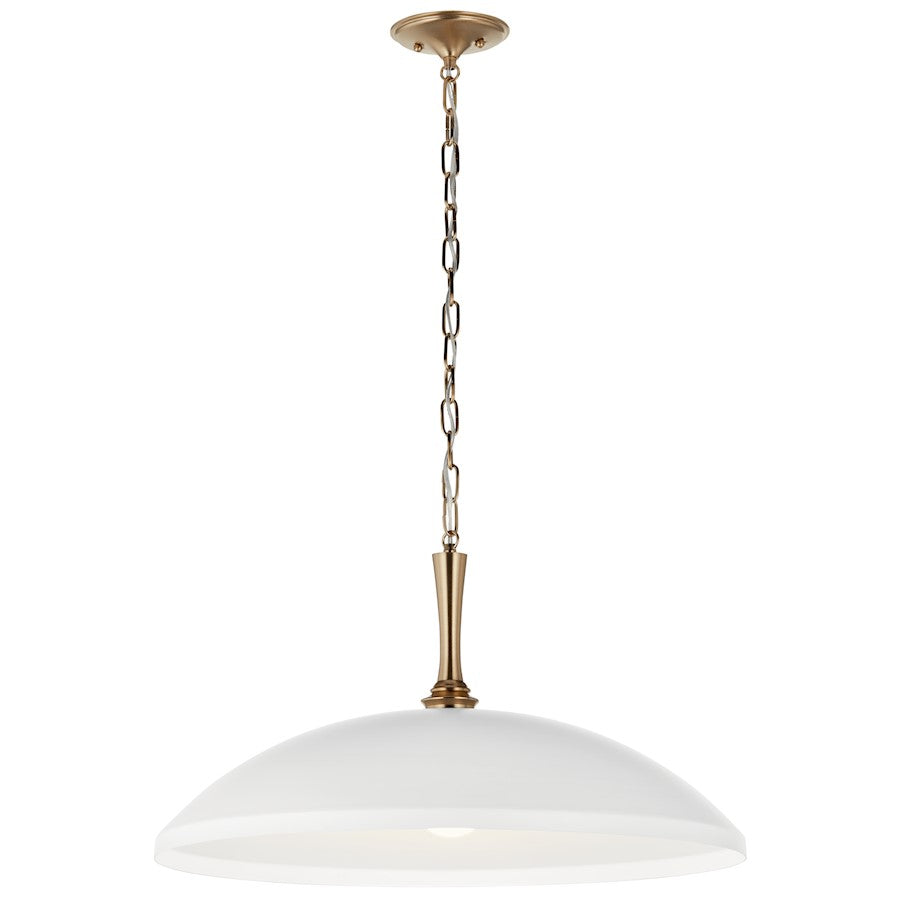 1 Light Pendant, White