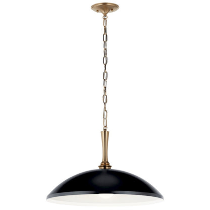 1 Light Pendant, Black