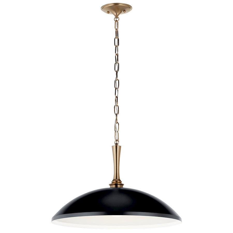 1 Light Pendant, Black