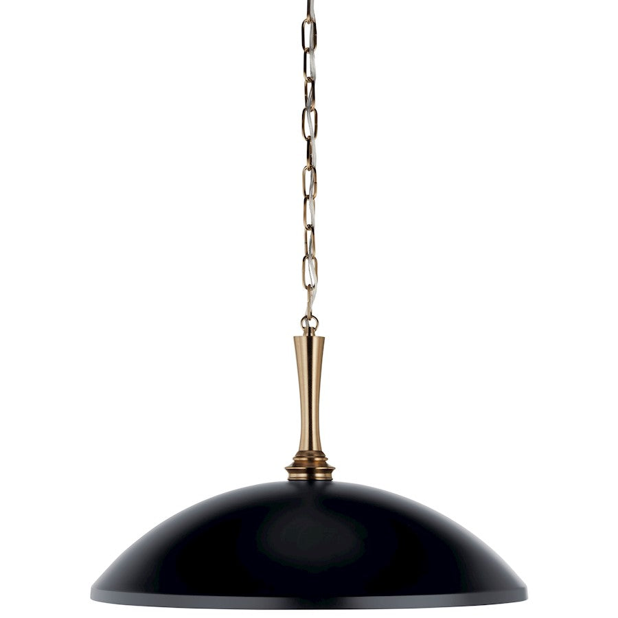 1 Light Pendant, Black