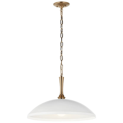 1 Light Pendant, White