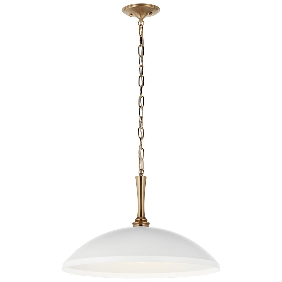 1 Light Pendant, White