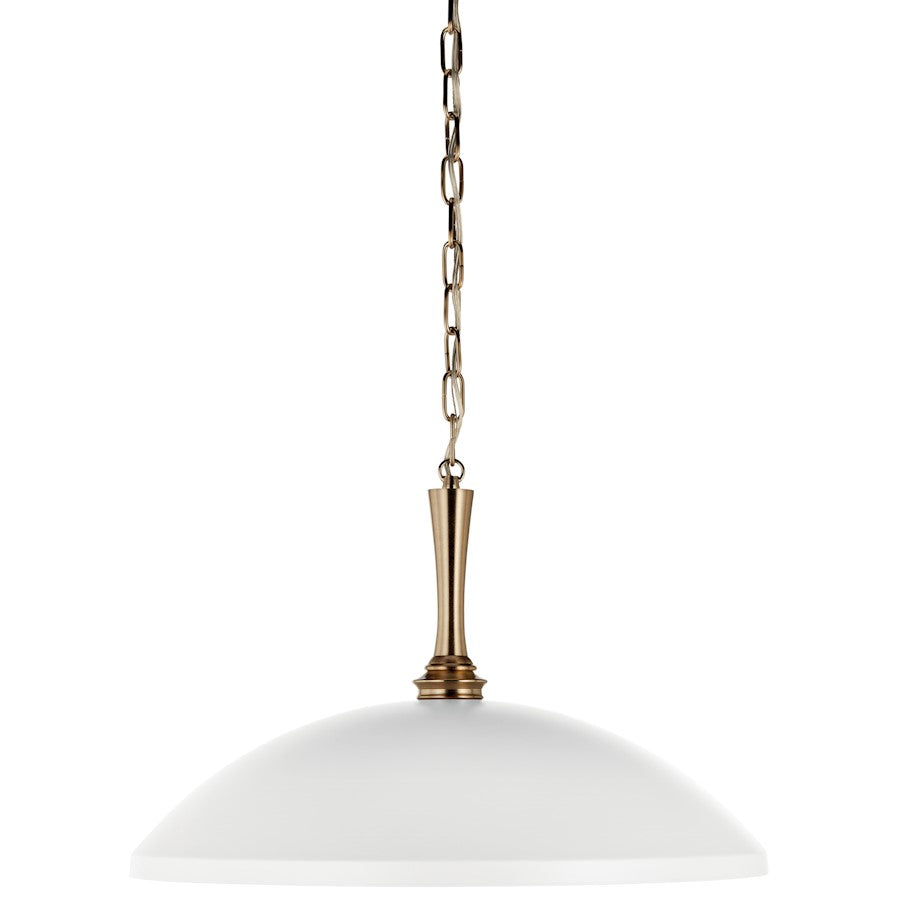 1 Light Pendant, White