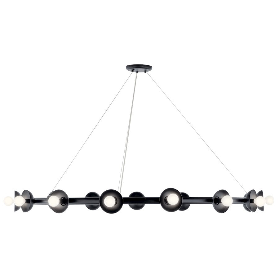 Kichler Palta 50" 15 Light Chandelier, Black - 52644BK