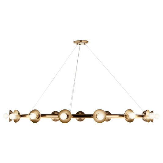 Kichler Palta 50" 15 Light Chandelier, Champagne Bronze - 52644CPZ