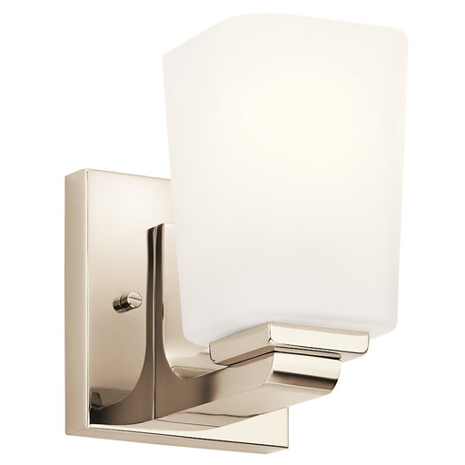 Kichler Roehm 1 Light Wall Sconce, Polished Nickel - 55015PN