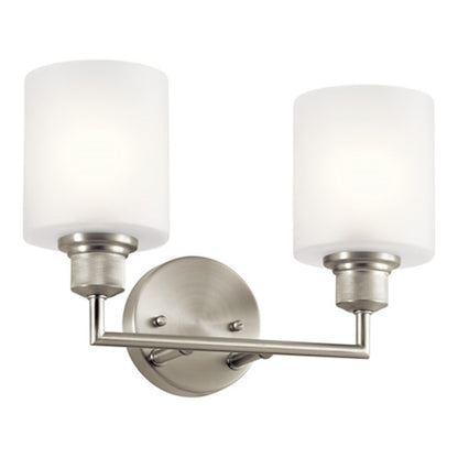 Kichler Lynn Haven 2 Light Vanity Light, Brushed Nickel - 55046NI