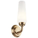 Kichler Truby 1 Light Wall Sconce, Bronze/Satin Etched Cased Opal - 55073CPZ