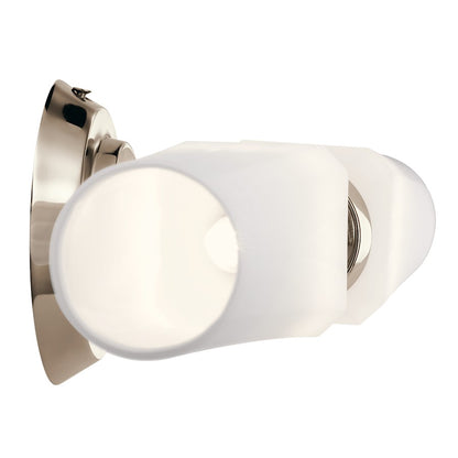 2 Light Bathroom Vanity Light, Polished Nickel