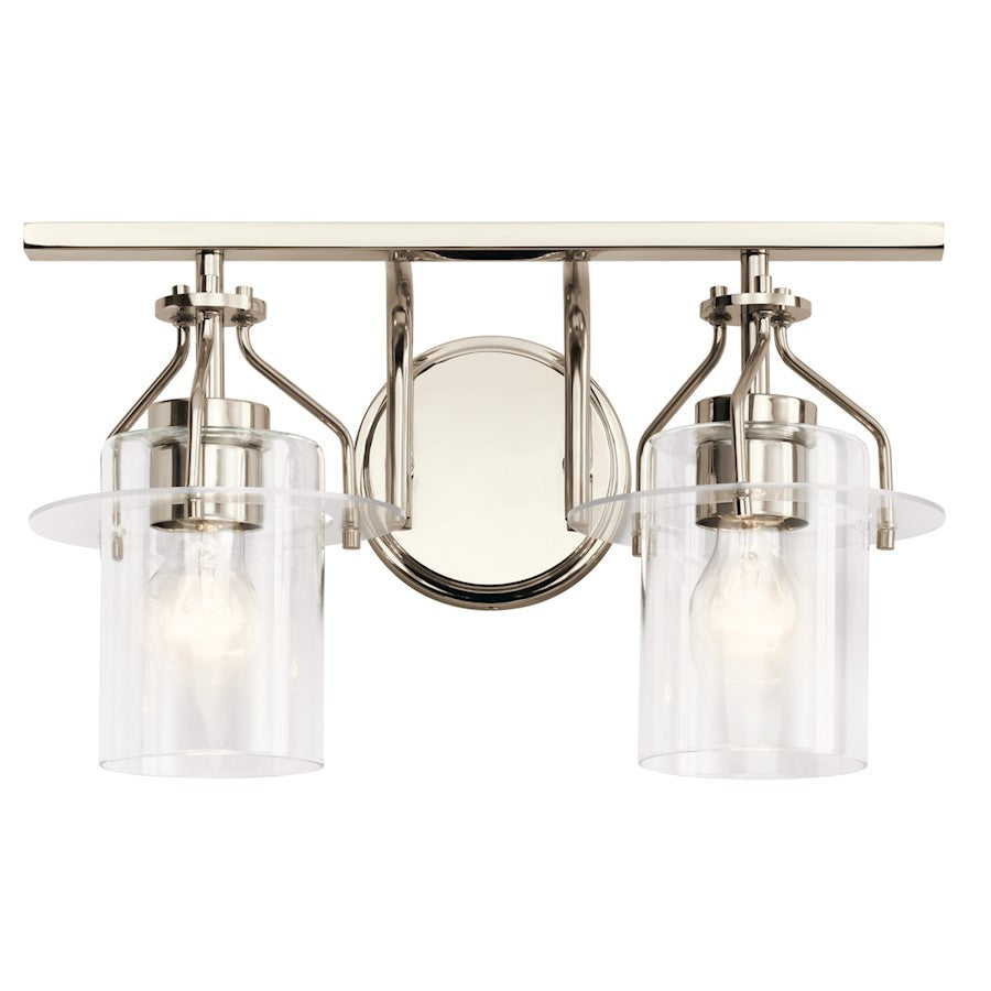 Kichler Everett 2 Light Bath, Polished Nickel - 55078PN