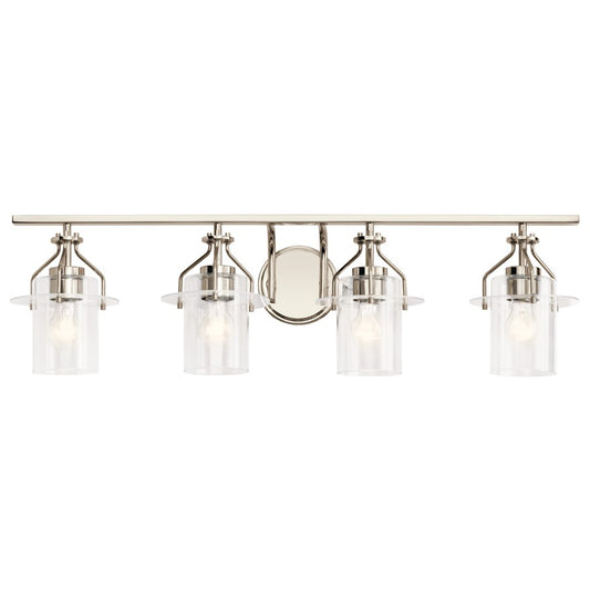 Kichler Everett 4 Light Bath, Polished Nickel - 55080PN