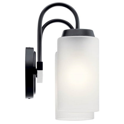 2 Light Bathroom Vanity Light, Black