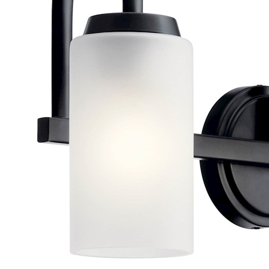 3 Light Bathroom Vanity Light, Black