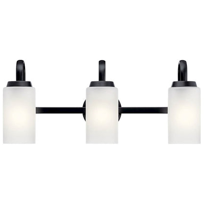 3 Light Bathroom Vanity Light, Black