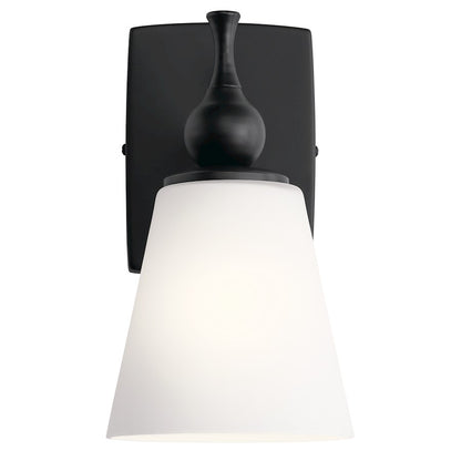 Kichler Cosabella 1 Light Wall Sconce, Black - 55090BK