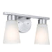 Kichler Stamos 2 Light Bath Light, Brushed Nickel - 55120NI