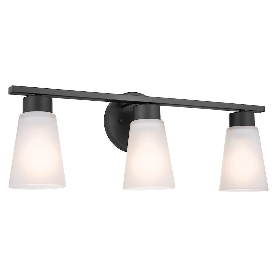 Kichler Stamos 3 Light Bath Light, Black - 55121BK