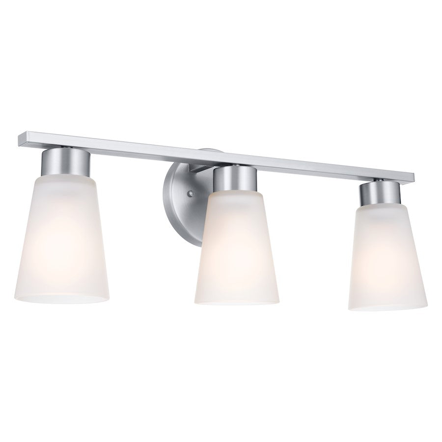 Kichler Stamos 3 Light Bath Light, Brushed Nickel - 55121NI