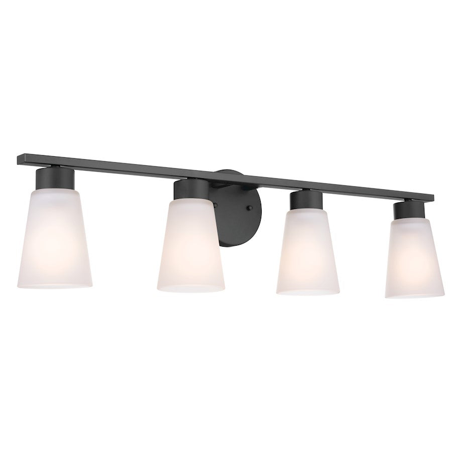 Kichler Stamos 4 Light Bath Light, Black - 55122BK