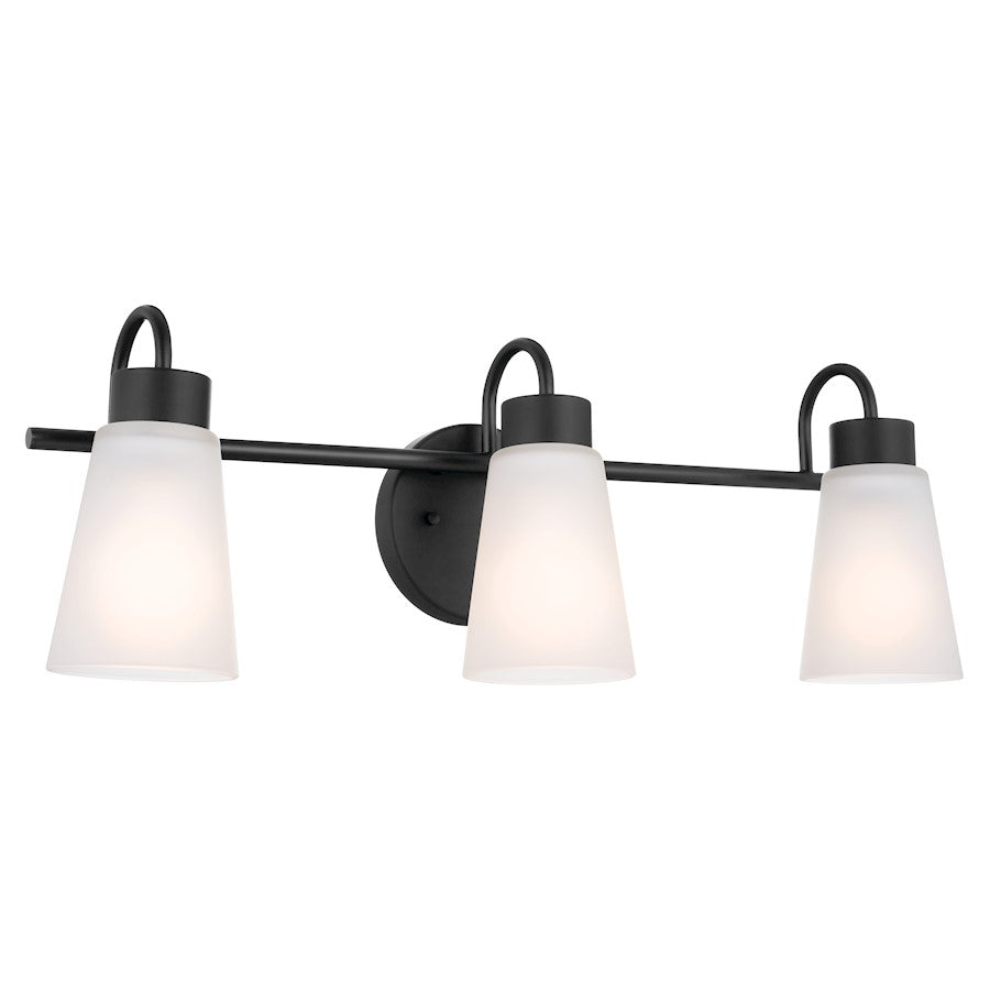 Kichler Erma 3 Light Bath Light, Black - 55126BK